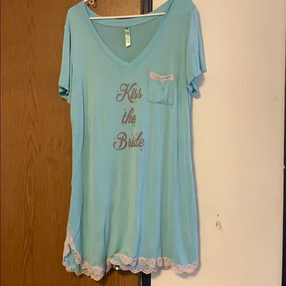 Kiss the bride sleep dress